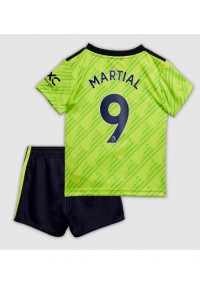 Fotbalové Dres Manchester United Anthony Martial #9 Dětské Třetí Oblečení 2022-23 Krátký Rukáv (+ trenýrky)